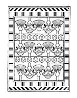 A coloring page of the old egypt